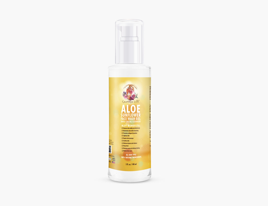 California lion ALOE SUNFLOWER FACE WASH GEL